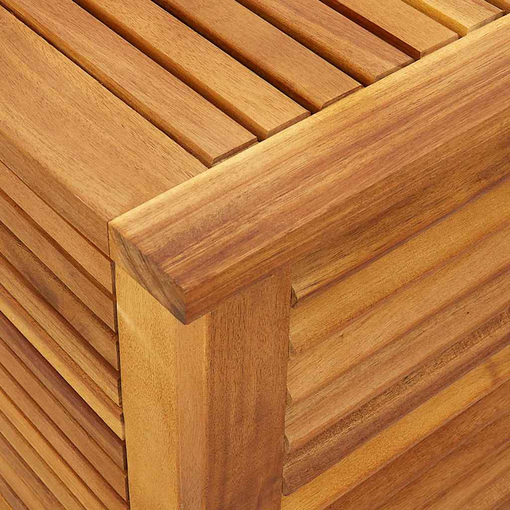 Gartenbox Mit Lüftungsschlitzen Massivholz Akazie