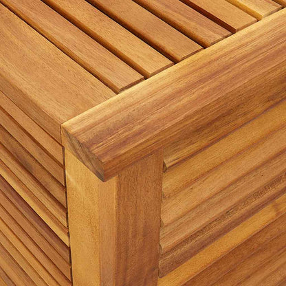 Gartenbox Mit Lüftungsschlitzen Massivholz Akazie