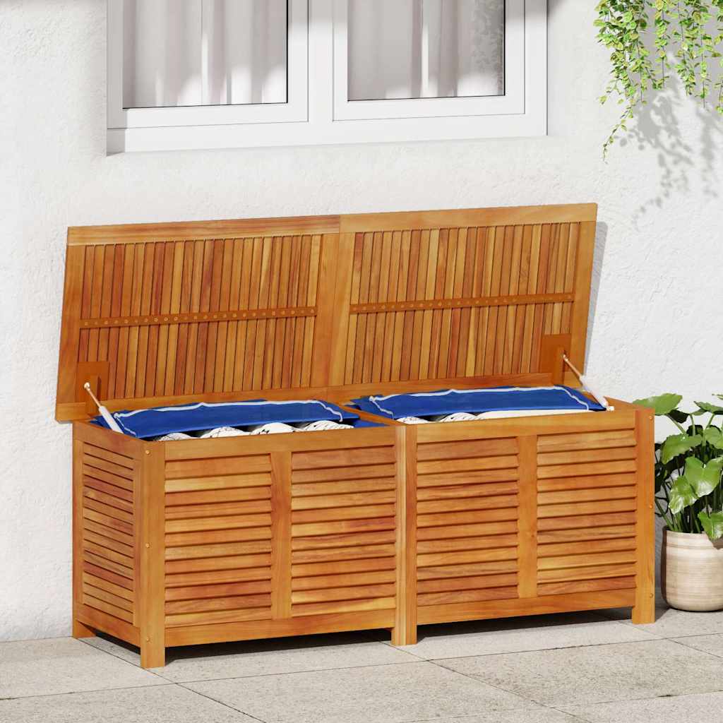 Gartenbox Mit Lüftungsschlitzen Massivholz Akazie
