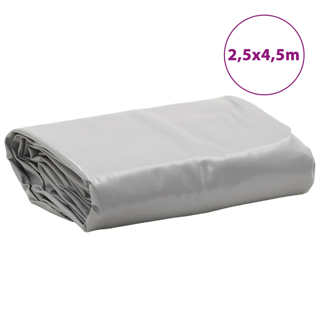 Abdeckplane 2,5X4,5 M 650 G/M² Grau
