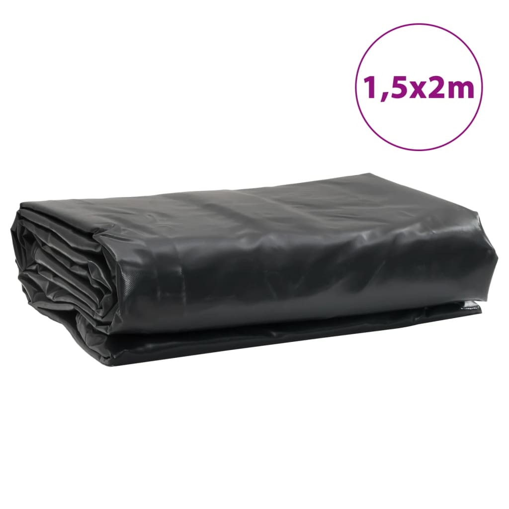 Abdeckplane 1,5X2 M 650 G/M² Schwarz