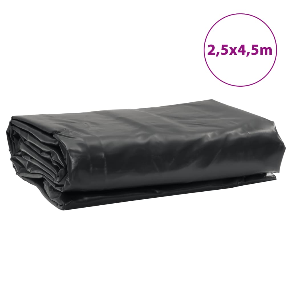 Abdeckplane 2,5X4,5 M 650 G/M² Schwarz