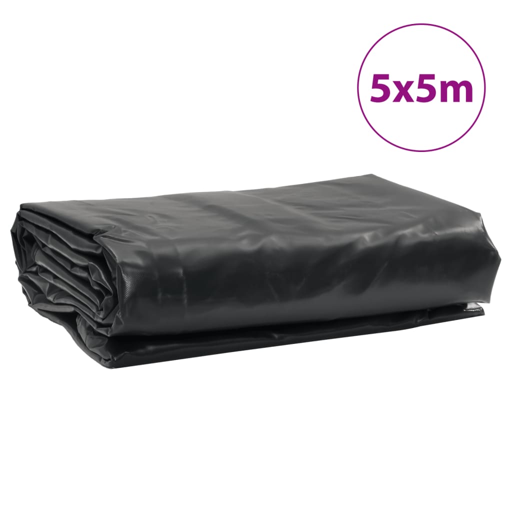 Abdeckplane 5X5 M 650 G/M² Schwarz