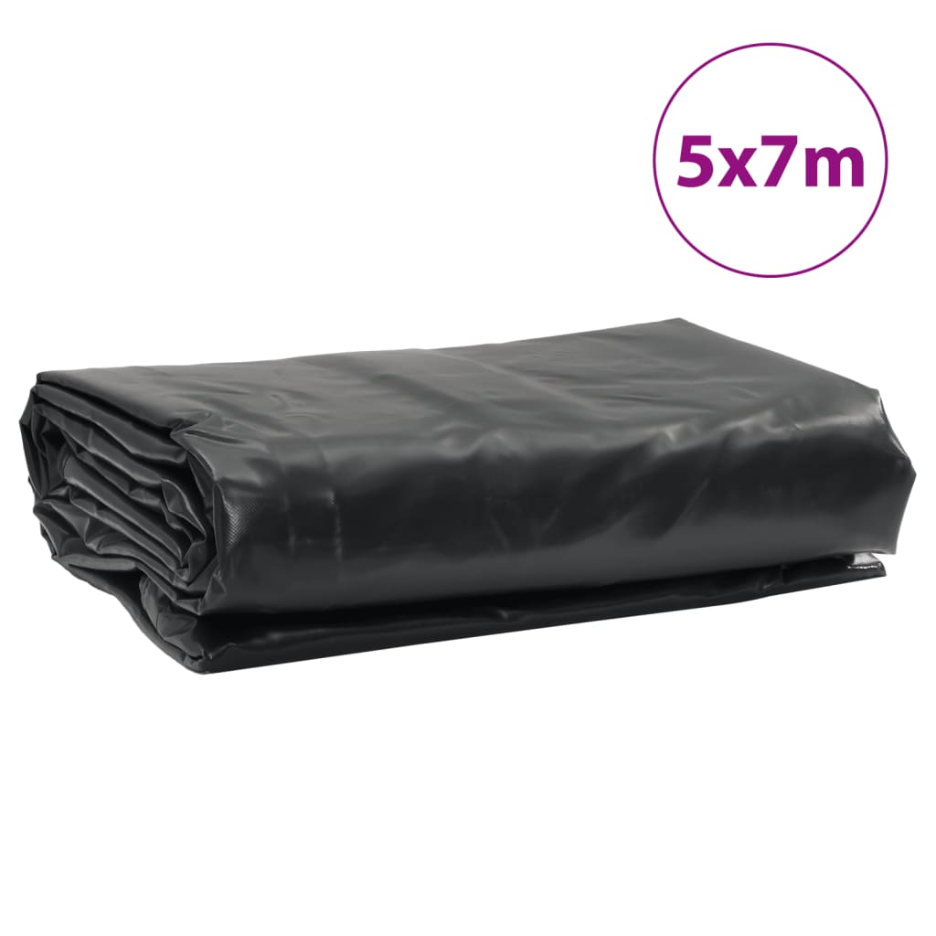 Abdeckplane 5X7 M 650 G/M² Schwarz