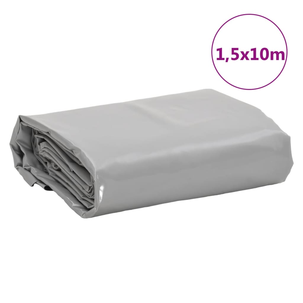 Abdeckplane 1,5X10 M 650 G/M² Grau