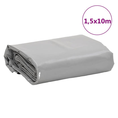 Abdeckplane 1,5X10 M 650 G/M² Grau