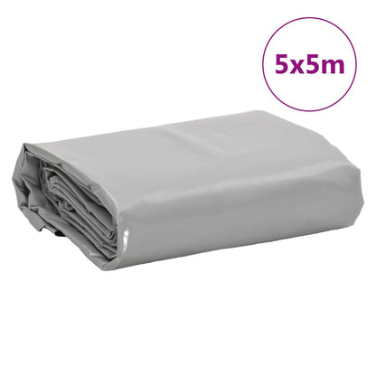 Abdeckplane 5X5 M 650 G/M² Grau