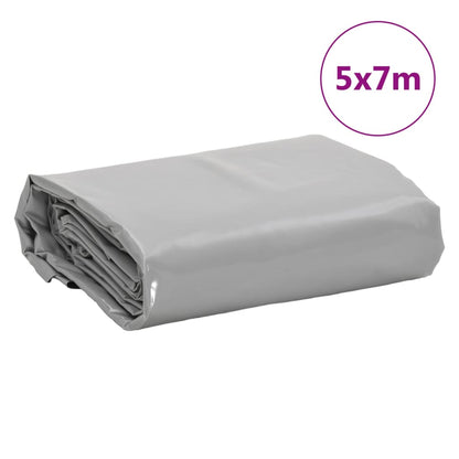 Abdeckplane 5X7 M 650 G/M² Grau