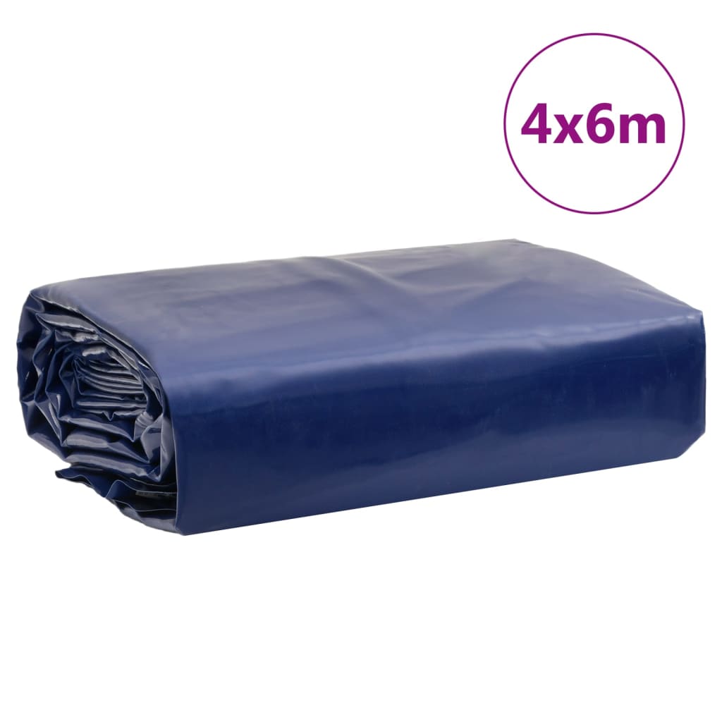 Abdeckplane 4X6 M 650 G/M² Blau