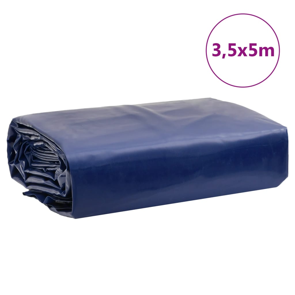Abdeckplane 3,5X5 M 650 G/M² Blau