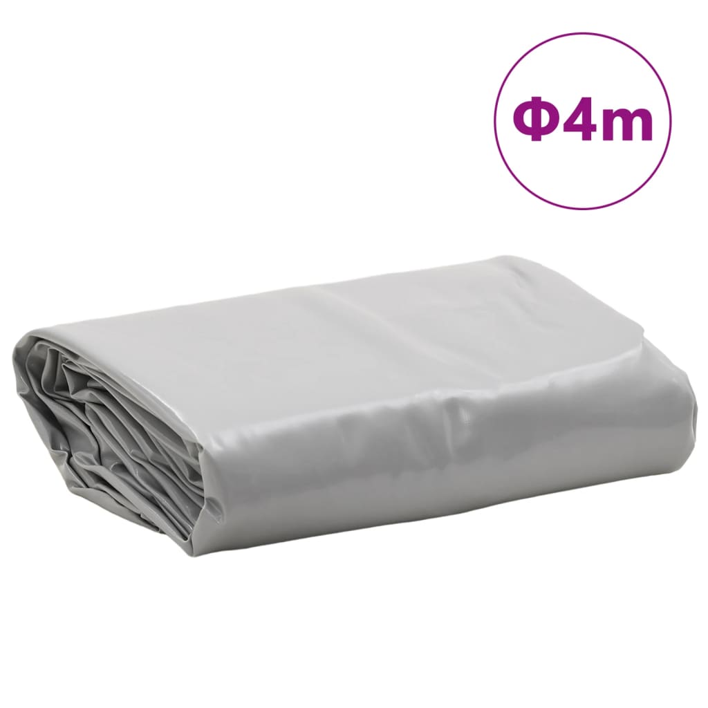 Abdeckplane Grau Ø 4 M 650 G/M² Grau