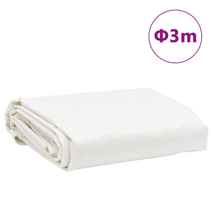 Abdeckplane Ø 3 M 650 G/M² Weiß