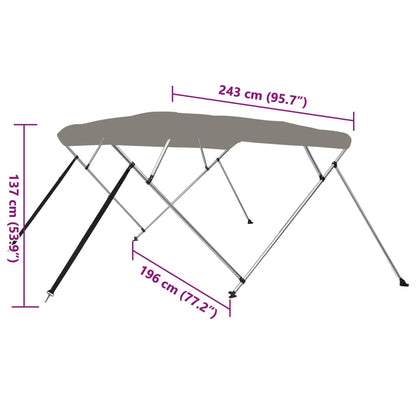 4-Bow Bimini-Top 243X196X137 Cm