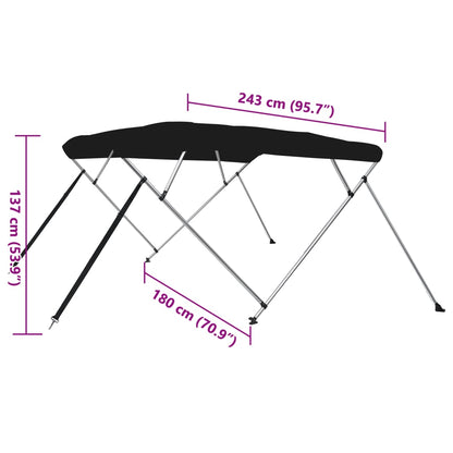 4-Bow Bimini-Top 243X180X137 Cm