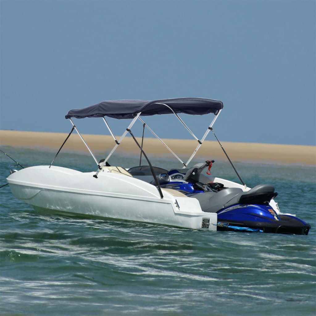 4-Bow Bimini-Top Mit Mesh-Seitenteilen 243X(230-244)X137 Cm