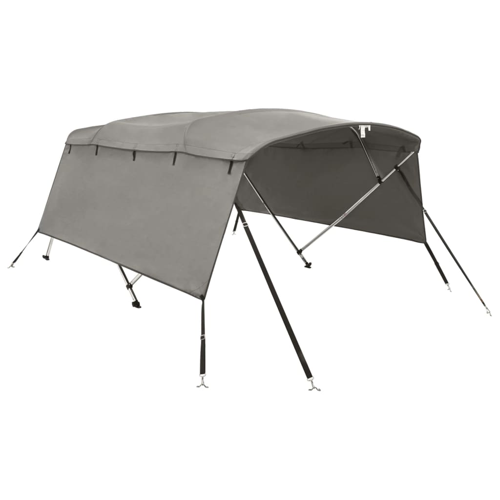 4-Bow Bimini-Top Mit Seitenteilen 243X(230-244)X137 Cm Anthrazit Grau