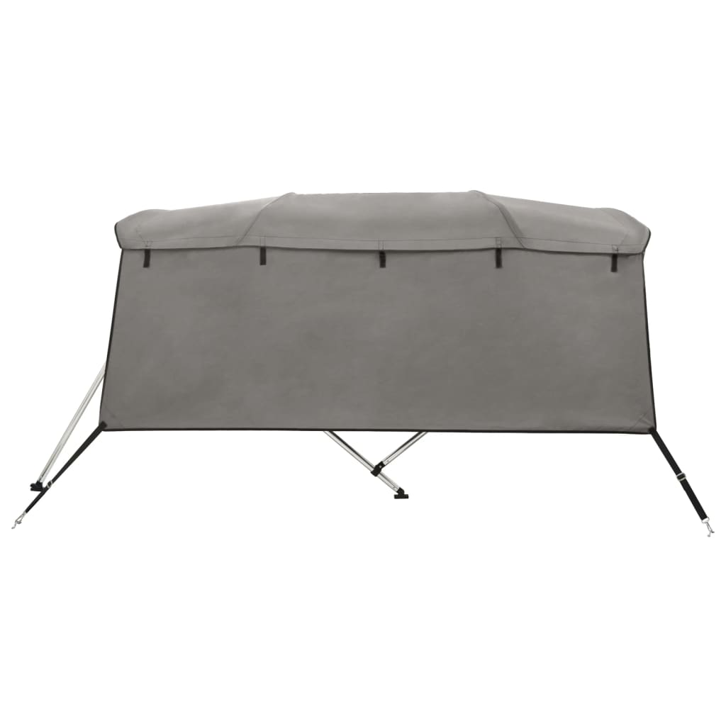 4-Bow Bimini-Top Mit Seitenteilen 243X(230-244)X137 Cm Anthrazit Grau