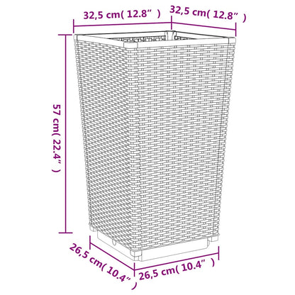 Pflanzkübel 2 Stk. 32,5X32,5X57 Cm Pp