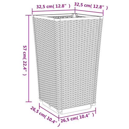 Pflanzkübel 2 Stk. 32,5X32,5X57 Cm Pp