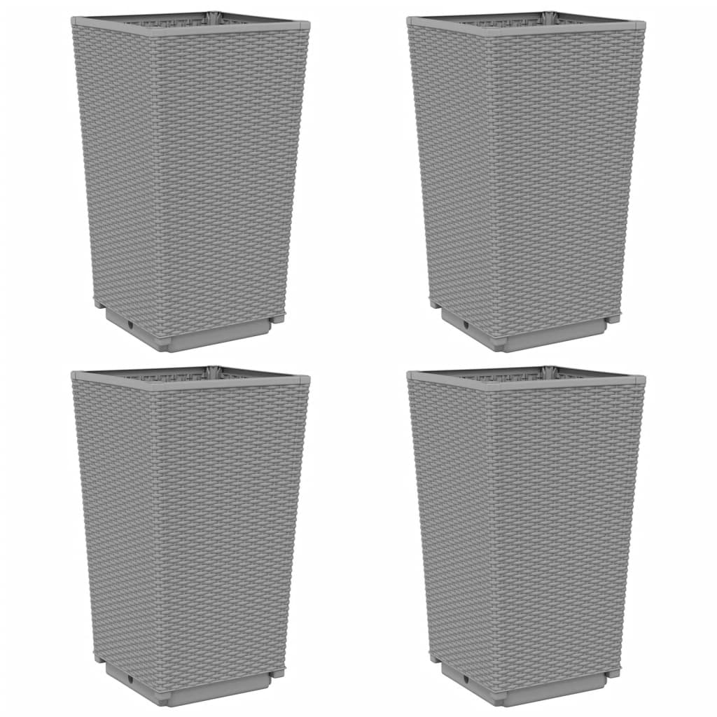 Pflanzkübel 4 Stk. 32,5X32,5X57 Cm Pp