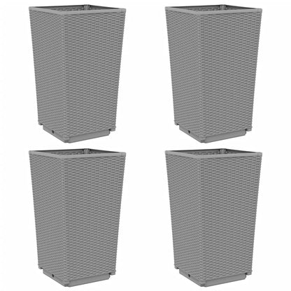 Pflanzkübel 4 Stk. 32,5X32,5X57 Cm Pp
