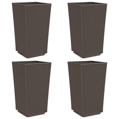 Pflanzkübel 4 Stk. 32,5X32,5X57 Cm Pp