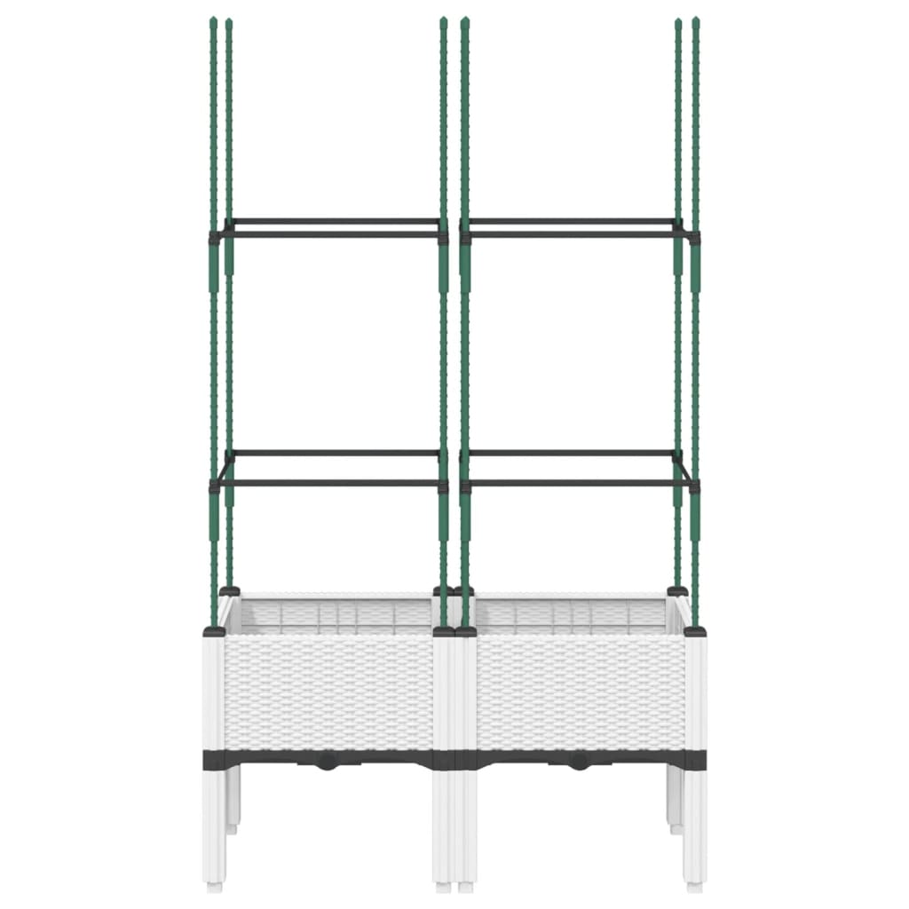 Pflanzkübel Mit Rankgitter 80X40X142,5 Cm Pp