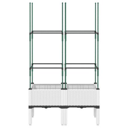 Pflanzkübel Mit Rankgitter 80X40X142,5 Cm Pp