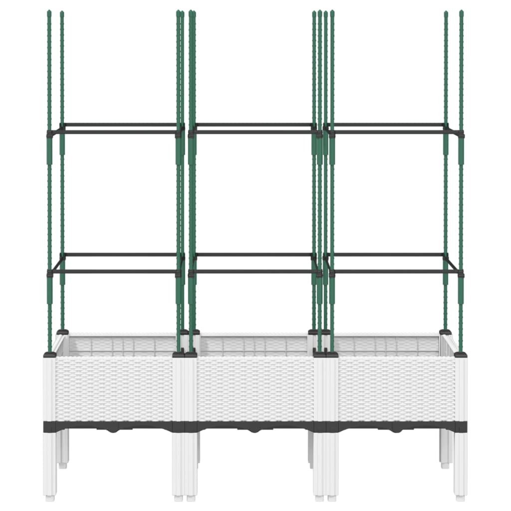 Pflanzkübel Mit Rankgitter 120X40X142,5 Cm Pp