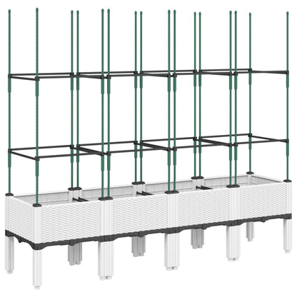 Pflanzkübel Mit Rankgitter 160X40X142,5 Cm Pp