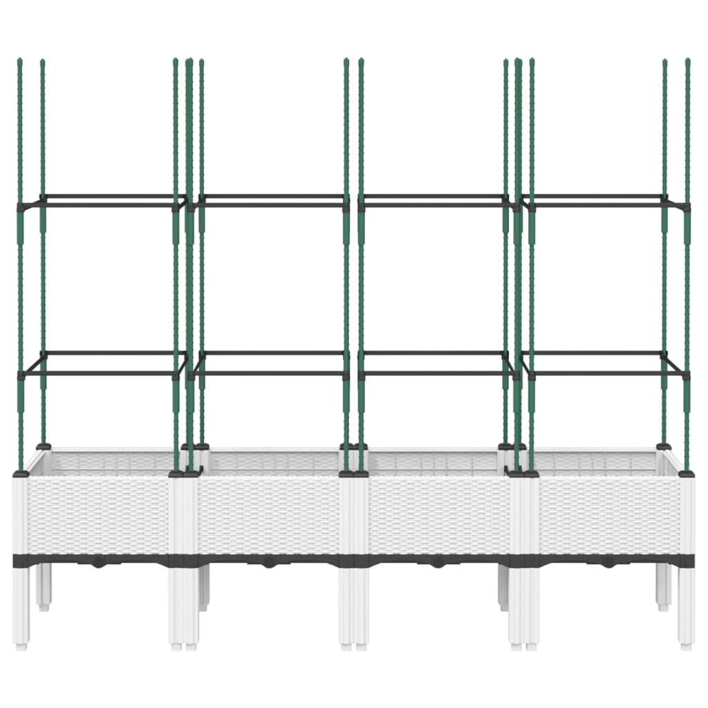 Pflanzkübel Mit Rankgitter 160X40X142,5 Cm Pp