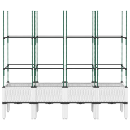 Pflanzkübel Mit Rankgitter 160X40X142,5 Cm Pp
