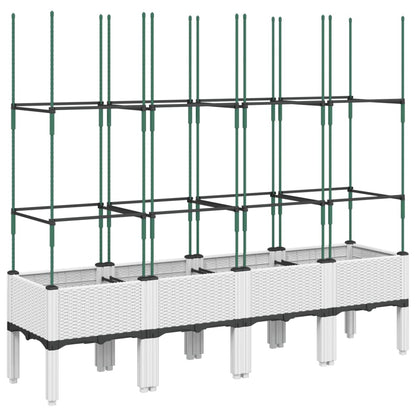 Pflanzkübel Mit Rankgitter 160X40X142,5 Cm Pp
