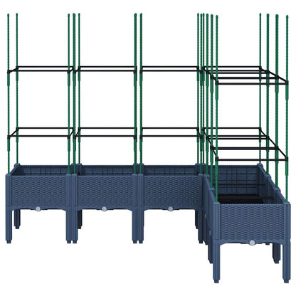 Pflanzkübel Mit Rankgitter 160X120X142,5 Cm Pp
