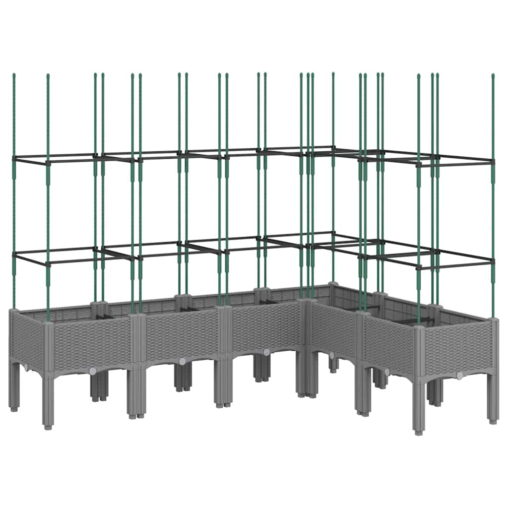 Pflanzkübel Mit Rankgitter 160X120X142,5 Cm Pp
