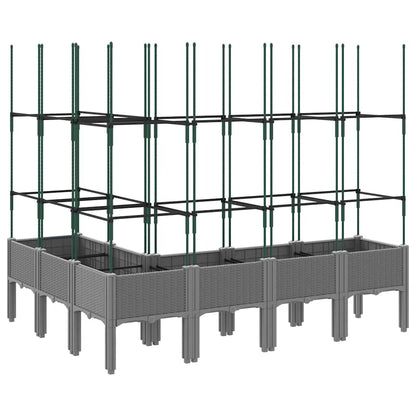 Pflanzkübel Mit Rankgitter 160X120X142,5 Cm Pp