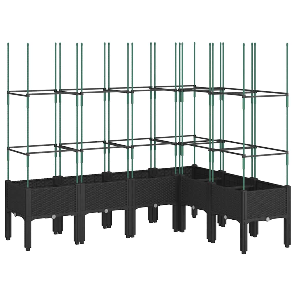 Pflanzkübel Mit Rankgitter 160X120X142,5 Cm Pp