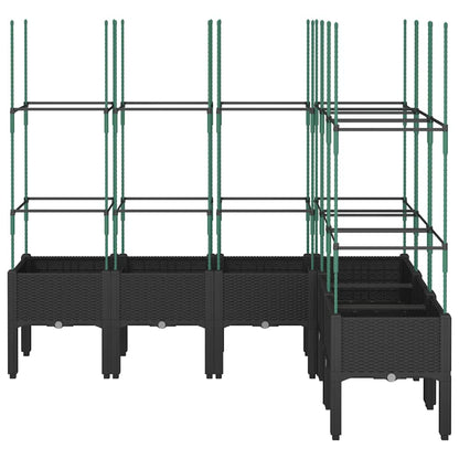 Pflanzkübel Mit Rankgitter 160X120X142,5 Cm Pp