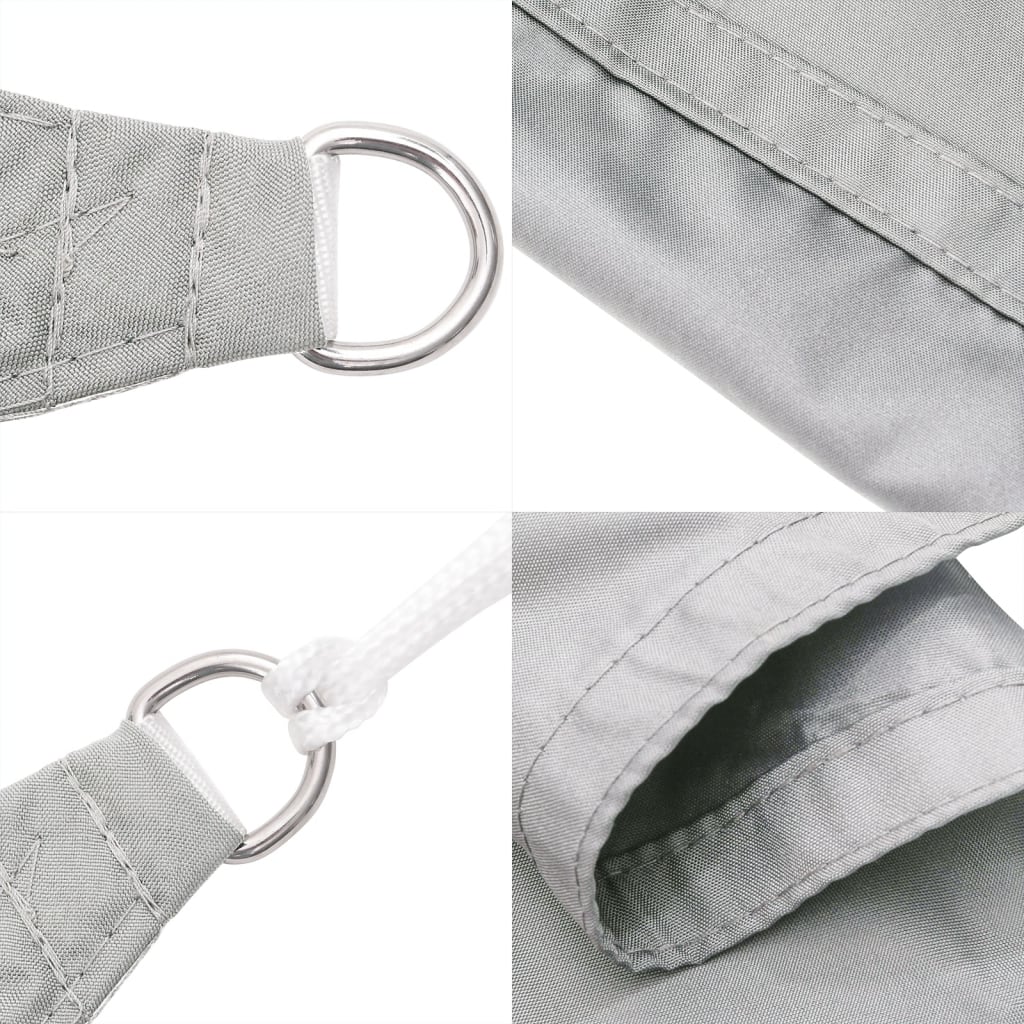 Sonnensegel 3X3 M 100% Polyester Oxford Hellgrau