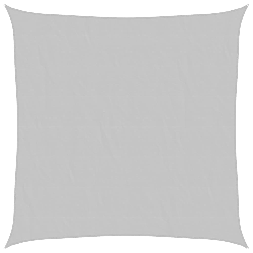 Sonnensegel 3,6X3,6 M 100% Polyester Oxford Hellgrau