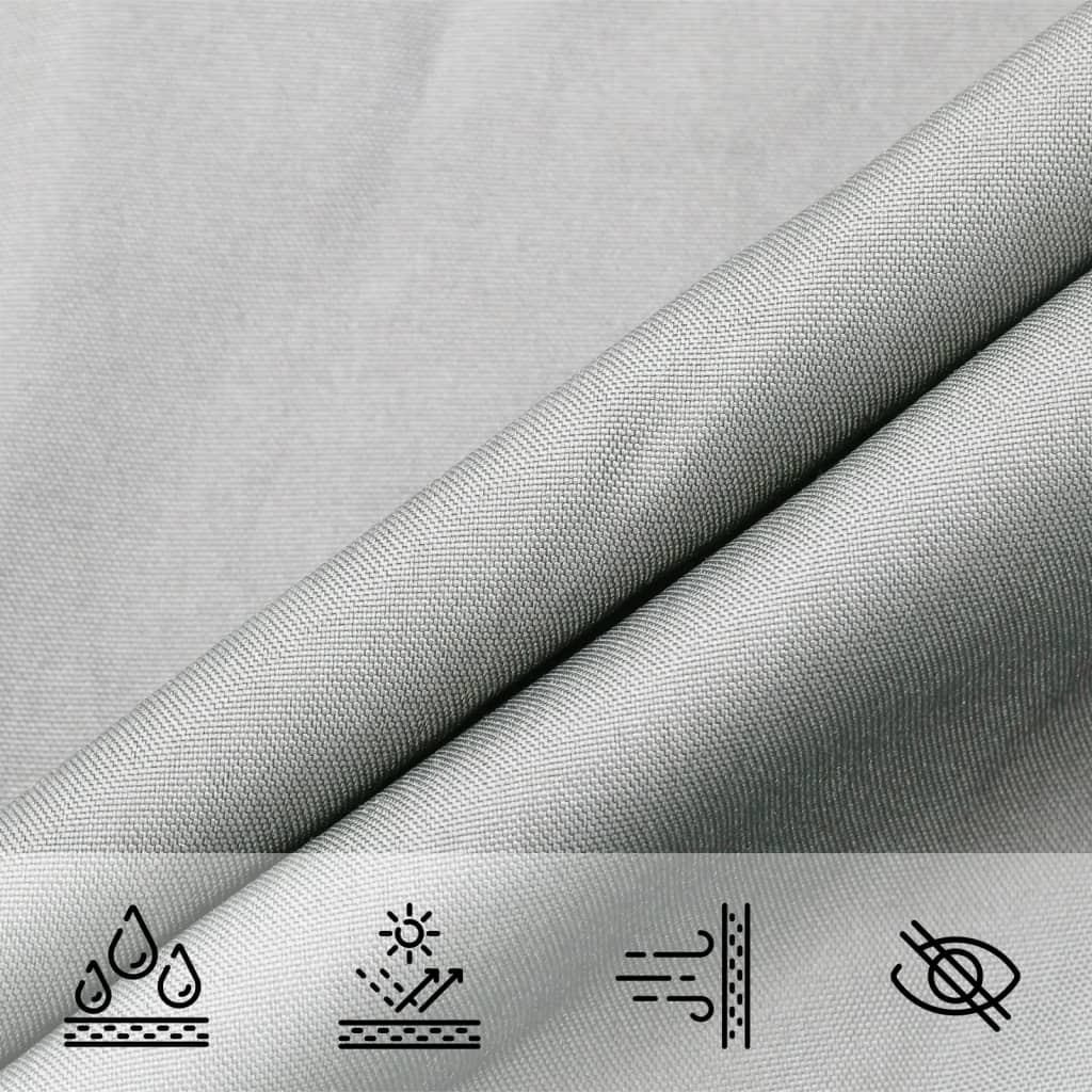 Sonnensegel 7X7 M 100% Polyester Oxford Hellgrau