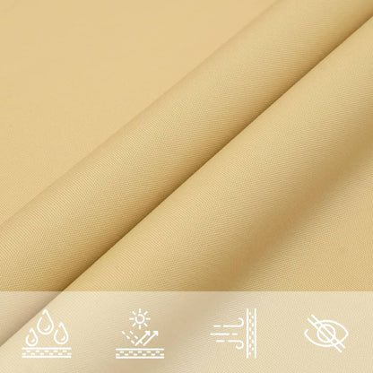 Sonnensegel 3X3 M 100% Polyester Oxford Sandfarbe