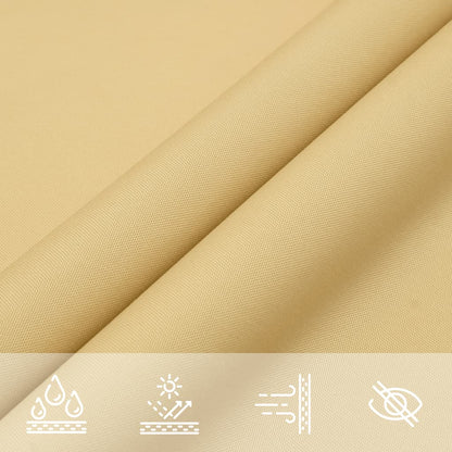 Sonnensegel 4,5X4,5 M 100% Polyester Oxford Sandfarbe