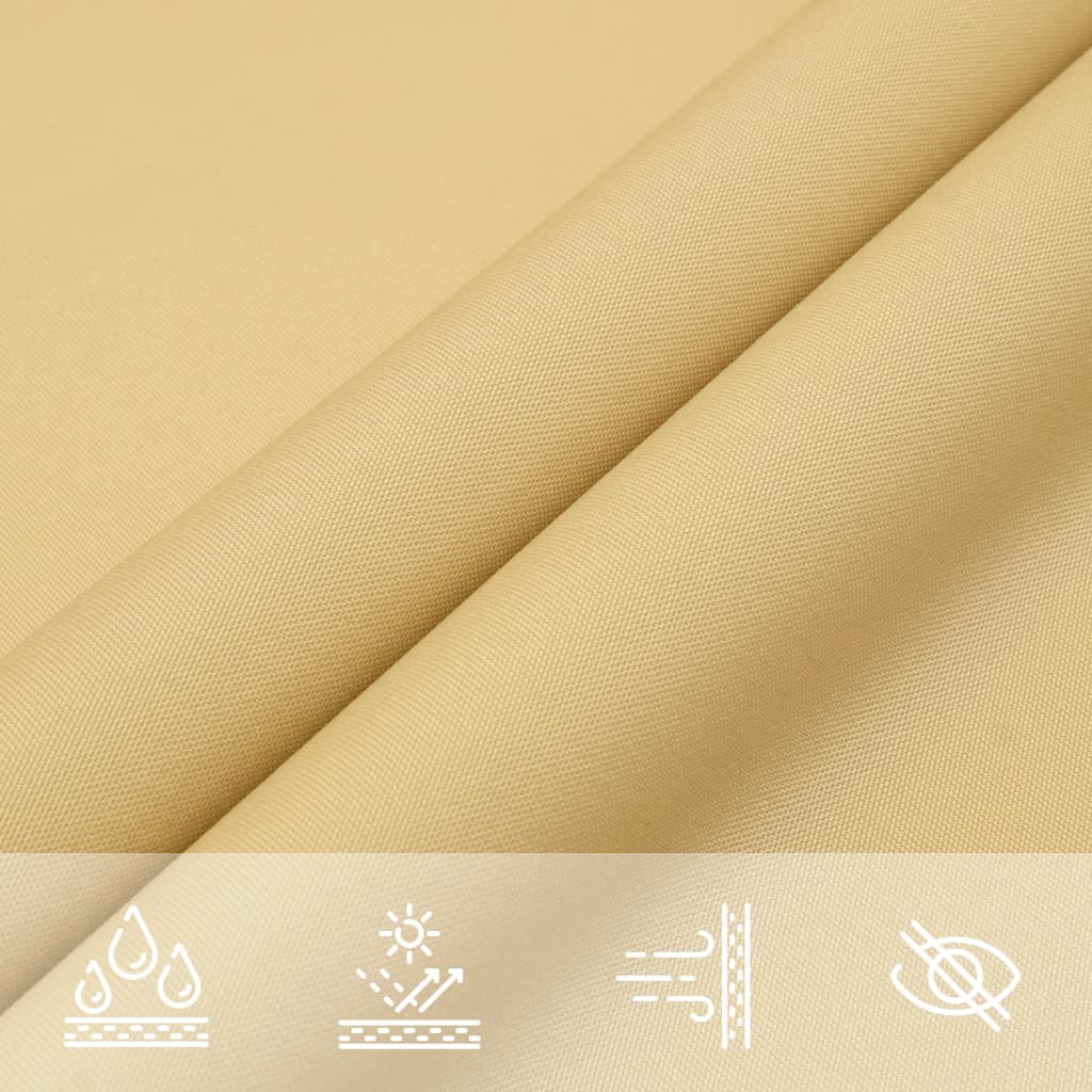 Sonnensegel 5X5 M 100% Polyester Oxford Sandfarbe