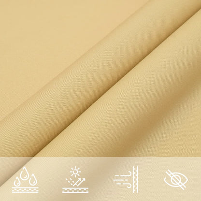 Sonnensegel 5X5 M 100% Polyester Oxford Sandfarbe