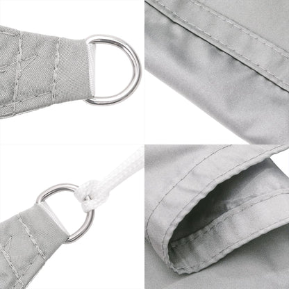 Sonnensegel 3,5X2 M 100% Polyester Oxford Hellgrau