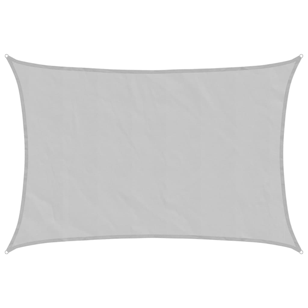 Sonnensegel 4,5X3 M 100% Polyester Oxford Hellgrau