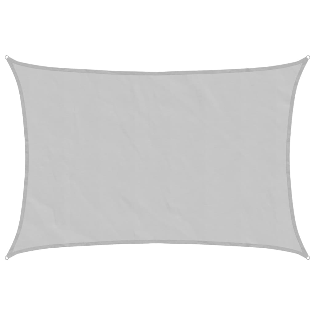 Sonnensegel 6X4 M 100% Polyester Oxford Hellgrau