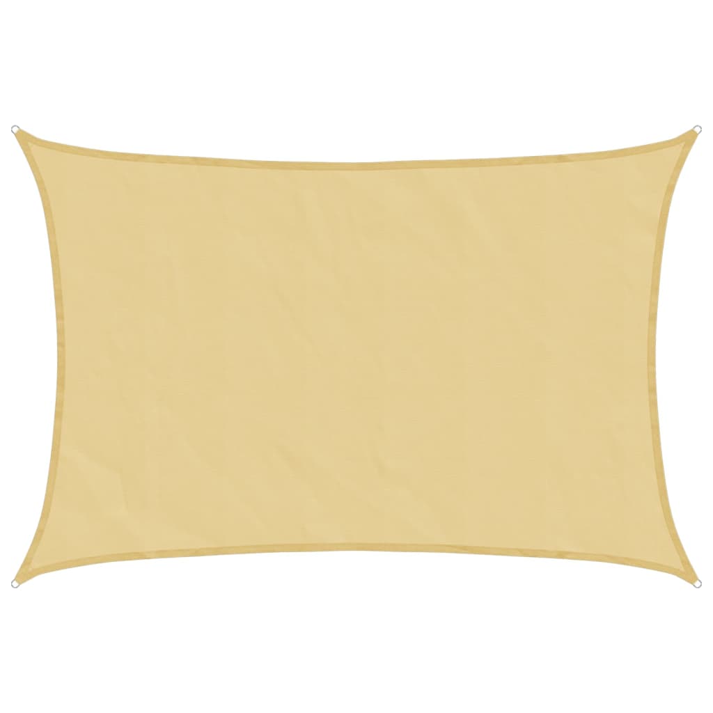 Sonnensegel 2,5X2 M 100% Polyester Oxford Sandfarbe