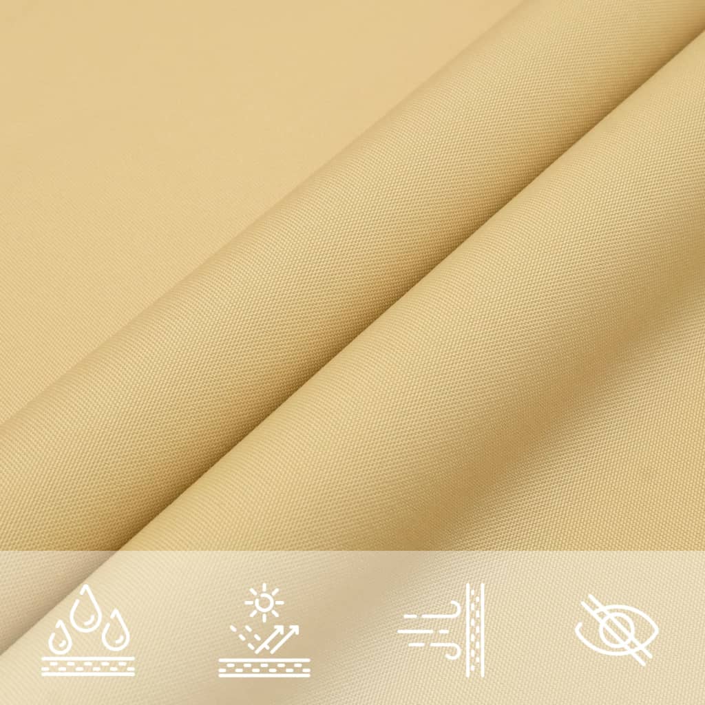 Sonnensegel 3,5X2 M 100% Polyester Oxford Sandfarbe